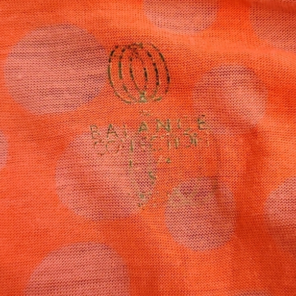Balance Collection Orange V-Neck Sweatshirt Hoodie - Picture 5 of 6